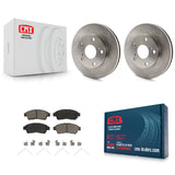 Front Disc Brake Rotors And Ceramic Pads Kit For Toyota Camry 2.2L