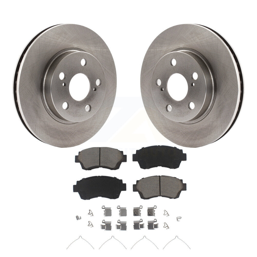 Front Disc Brake Rotors And Ceramic Pads Kit For 1998 Toyota Celica