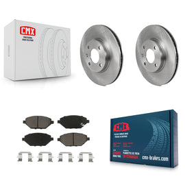 [Front] 2016-2021 Chevrolet Spark Premium OE Brake Rotors & Ceramic Pads Kit For Max Braking