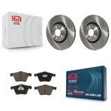 Front Brake Rotor Ceramic Pad Kit For 03-14 Volvo XC90 With 336mm Diameter