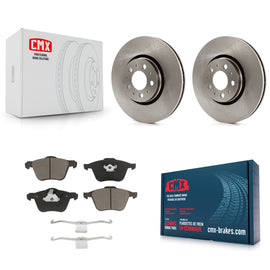 Front Brake Rotor Ceramic Pad Kit For 03-14 Volvo XC90 With 316mm Diameter