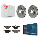 Front Disc Brake Rotors And Ceramic Pads Kit For Mercedes-Benz E350 E320 E300