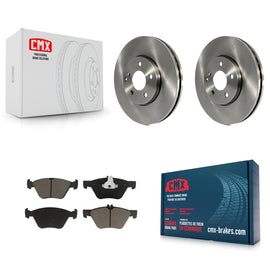 Front Disc Brake Rotors And Ceramic Pads Kit For Mercedes-Benz E350 E320 E300