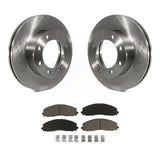 Front Disc Brake Rotor And Ceramic Pad Kit For Ford F-250 Super Duty F-350 F-450