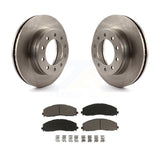 Front Disc Brake Rotors And Ceramic Pads Kit For Ford F-350 Super Duty F-250