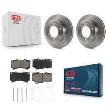 Charger l'image dans la galerie, Front Disc Brake Rotors And Ceramic Pads Kit For Hummer H3 H3T