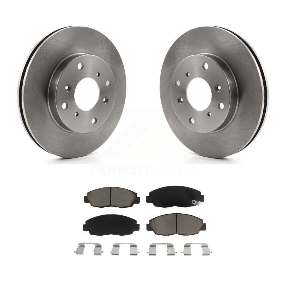 Front Brake Rotor And Ceramic Pad Kit For 1998-2002 Honda Accord Sedan with 2.3L