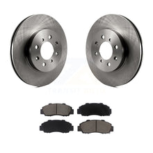 Charger l&#39;image dans la galerie, Front Disc Brake Rotors And Ceramic Pads Kit For 1992-1993 Acura Integra GS-R