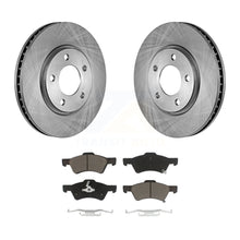 Charger l&#39;image dans la galerie, Front Disc Brake Rotor &amp; Ceramic Pad Kit For Dodge Grand Caravan Chrysler Town