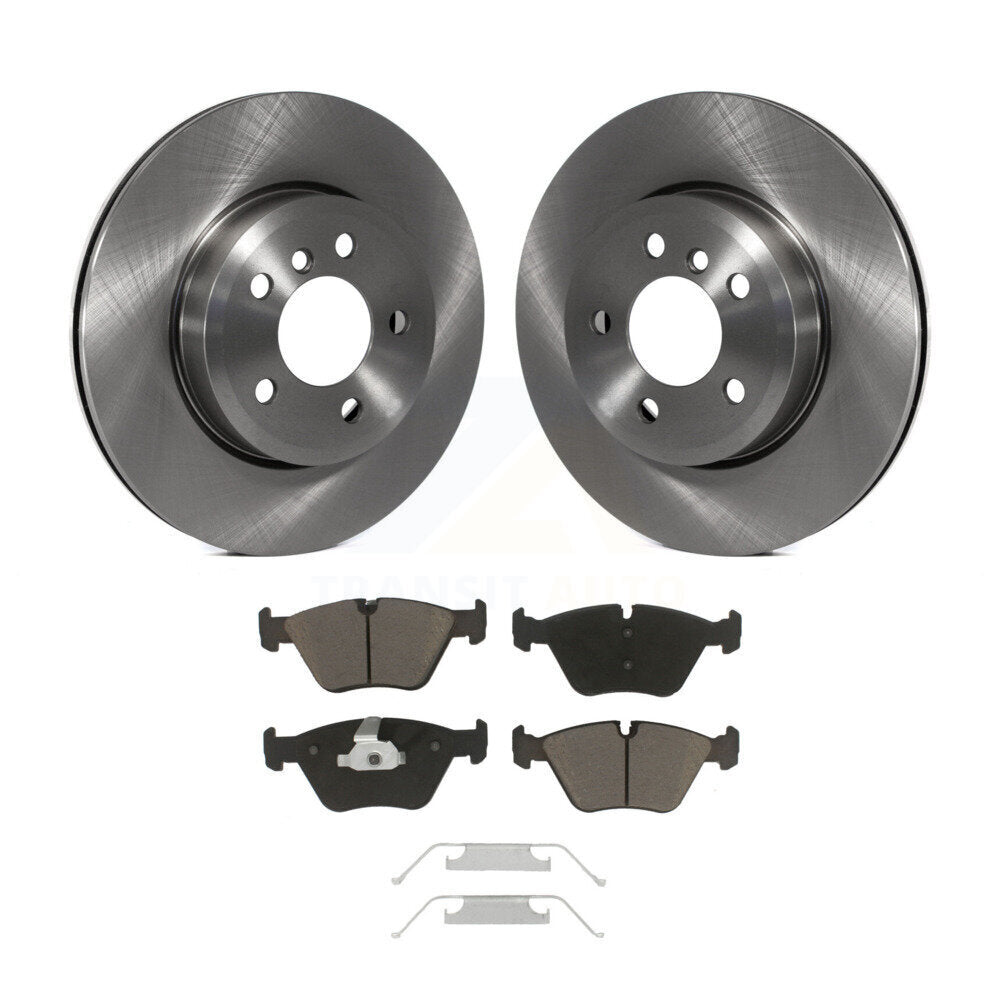 Front Disc Brake Rotors And Ceramic Pads Kit For 2004-2010 BMW X3