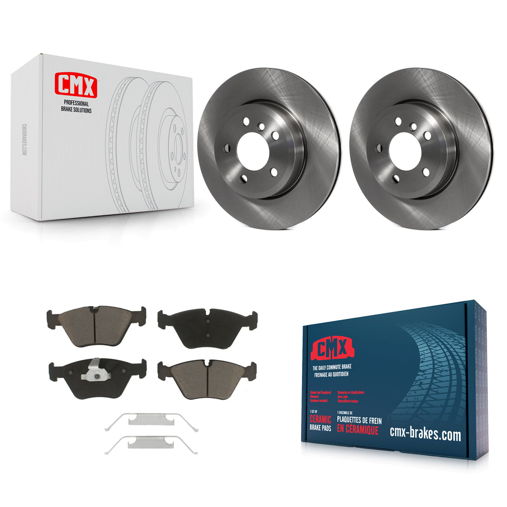 [Front] 2004-2010 BMW X3 Premium OE Brake Rotors & Ceramic Pads Kit For Max Braking