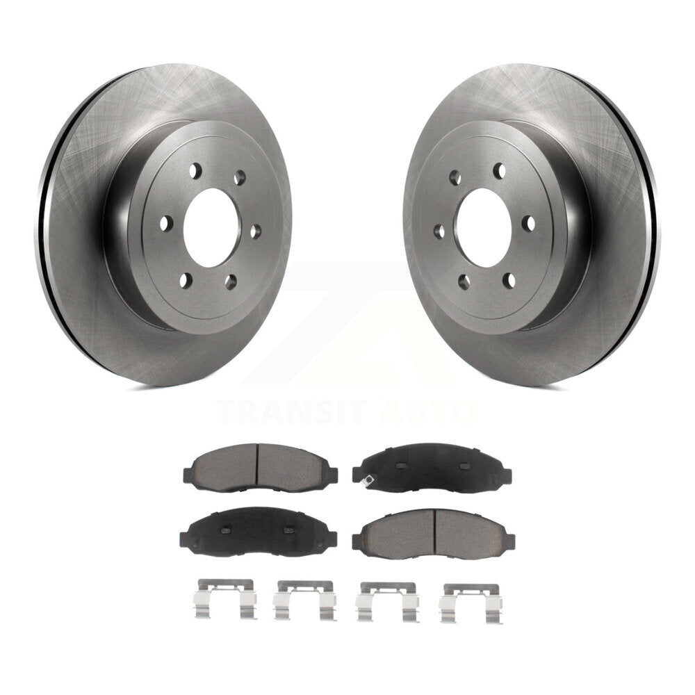 Front Disc Brake Rotors And Ceramic Pads Kit For 2003-2004 Dodge Dakota