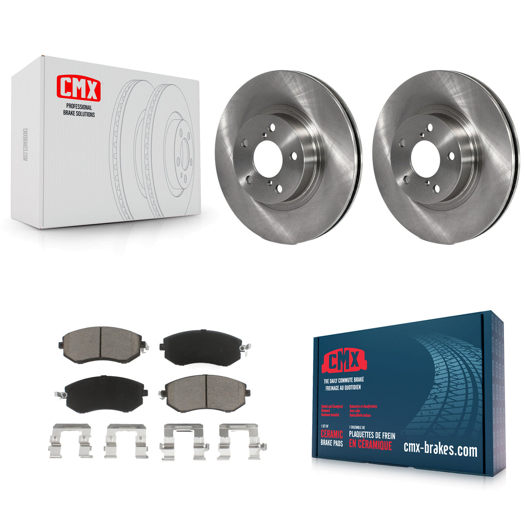 Front Disc Brake Rotors And Ceramic Pads Kit For Subaru Impreza Scion FR-S BRZ