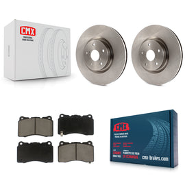 Front Disc Brake Rotors And Ceramic Pads Kit For Subaru Impreza WRX STI