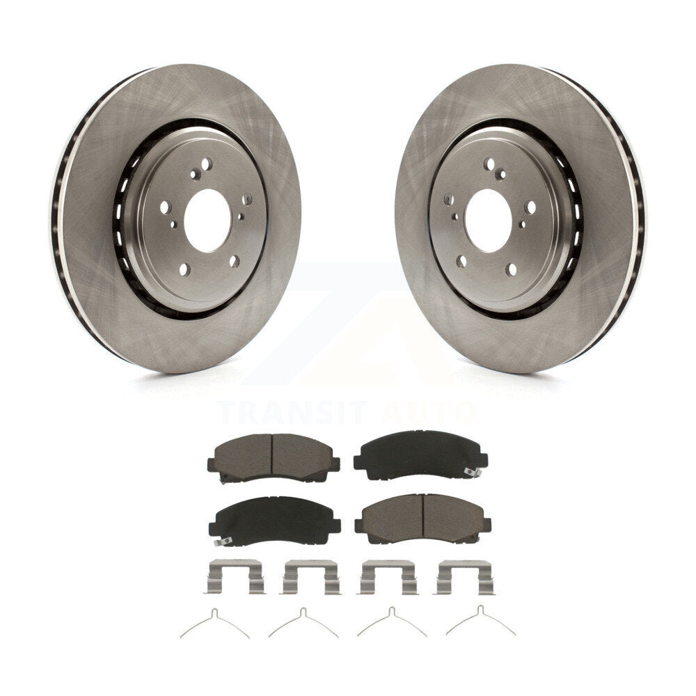 Front Disc Brake Rotors And Ceramic Pads Kit For 2015-2020 Acura TLX