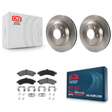 Front Disc Brake Rotor Ceramic Pad Kit For Chevrolet Trailblazer GMC Envoy Buick
