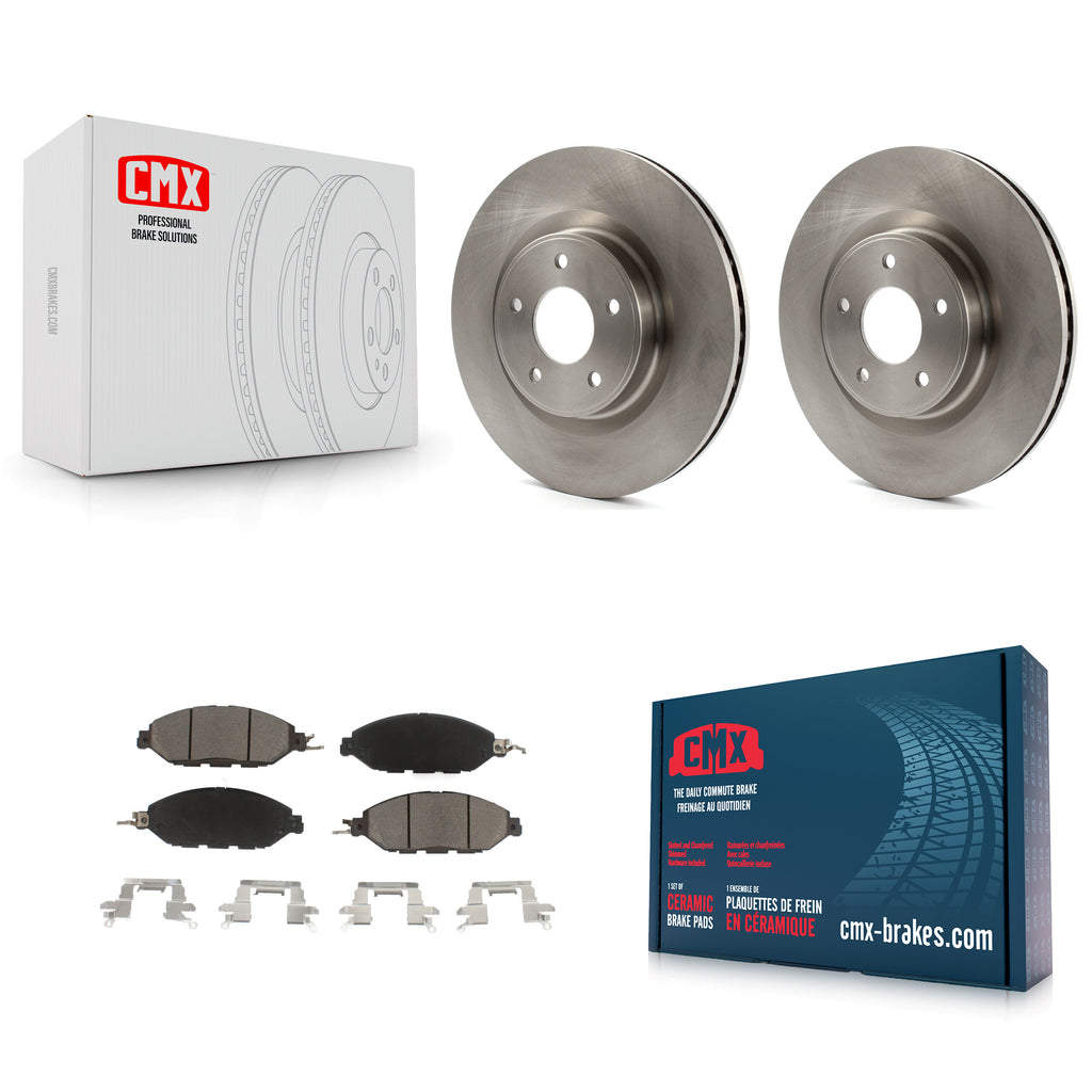 Front Brake Rotor And Ceramic Pad Kit For Nissan Pathfinder Murano INFINITI QX60