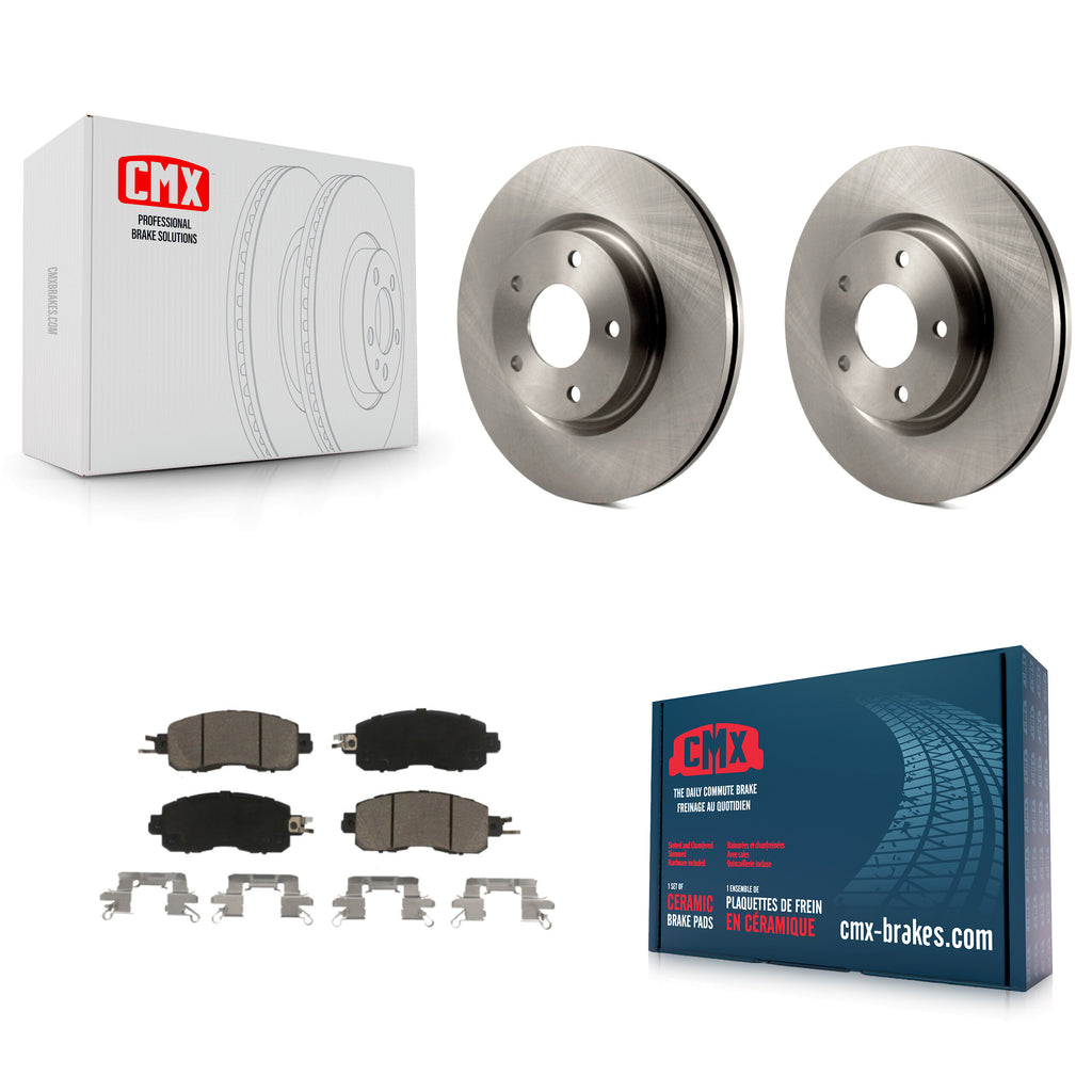 Front Disc Brake Rotors And Ceramic Pads Kit For Nissan Altima