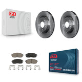 Front Disc Brake Rotors And Ceramic Pads Kit For Nissan Altima