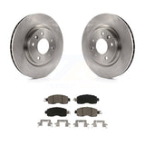 Front Disc Brake Rotors And Ceramic Pads Kit For Nissan LEAF