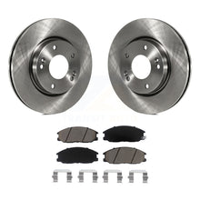 Charger l&#39;image dans la galerie, Front Brake Rotor Ceramic Pad Kit For Hyundai Santa Fe With 276mm Diameter