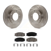 Charger l&#39;image dans la galerie, Front Disc Brake Rotors And Ceramic Pads Kit For 2003-2006 Kia Sorento