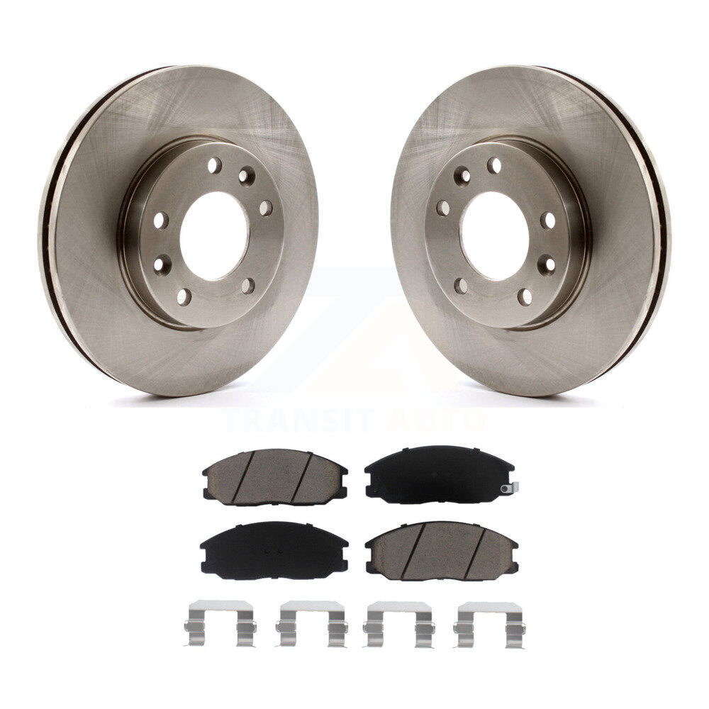 Front Disc Brake Rotors And Ceramic Pads Kit For Kia Sedona