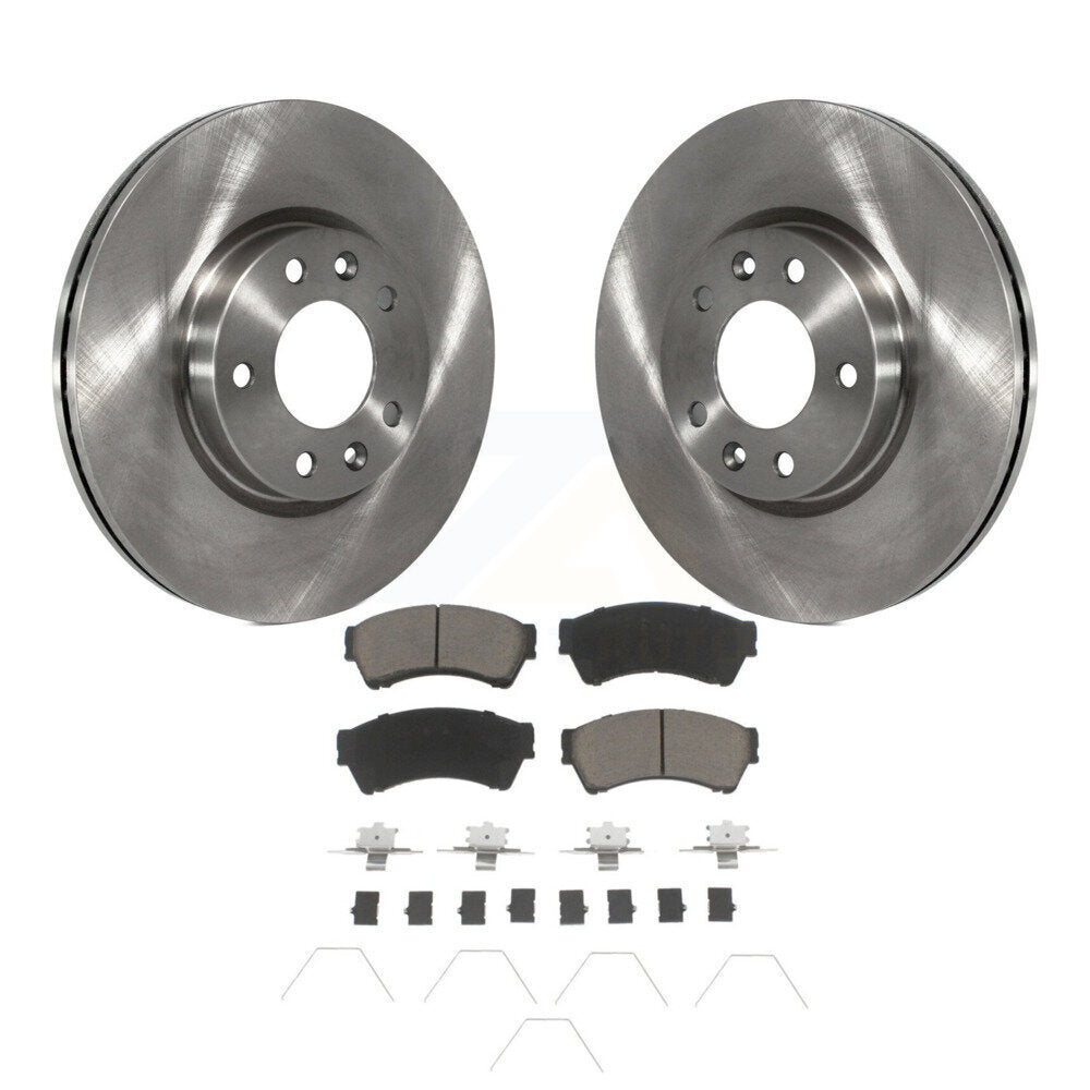 Front Brake Rotors & Ceramic Pad Kit For Ford Fusion Mazda 6 Lincoln MKZ Mercury