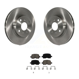 [Front] 1998-2002 Toyota Corolla Chevrolet Prizm Premium OE Brake Rotors & Ceramic Pads Kit For Max Braking