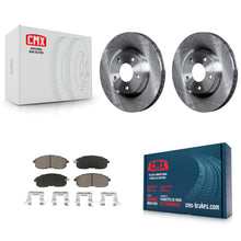 Charger l'image dans la galerie, [Front] 2007-2012 Nissan Sentra SE-R Premium OE Brake Rotors &amp; Ceramic Pads Kit For Max Braking