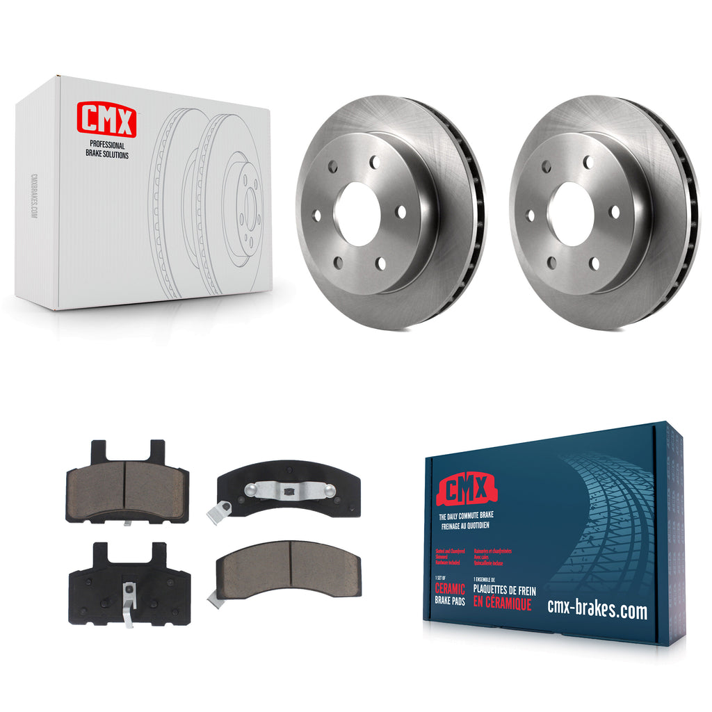 Front Brake Rotor & Ceramic Pad Kit For Chevrolet Tahoe GMC Yukon K2500 Suburban