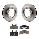 Front Brake Rotor Ceramic Pad Kit For Chevrolet K2500 Dodge Ram 2500 K1500 Tahoe