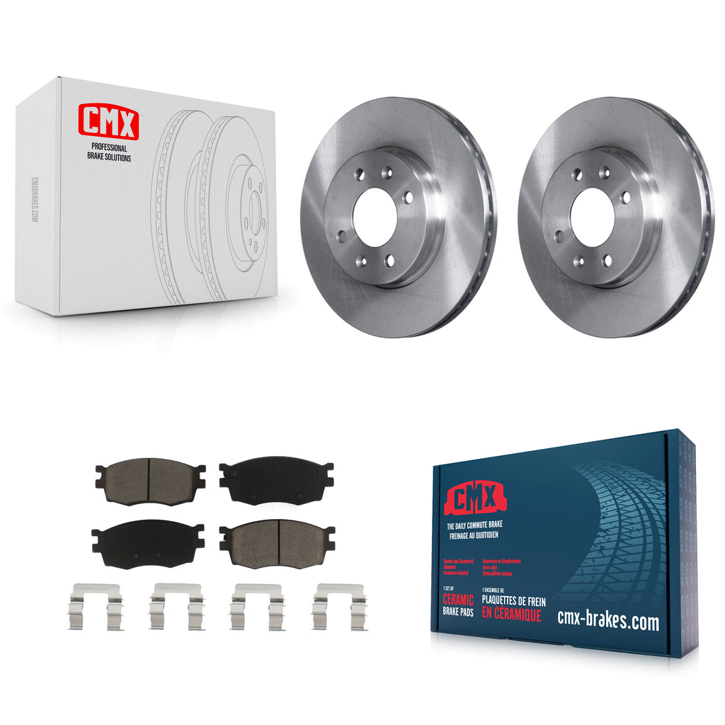 Front Disc Brake Rotors And Ceramic Pads Kit For Hyundai Accent Kia Rio Rio5