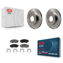 Charger l'image dans la galerie, Front Disc Brake Rotors And Ceramic Pads Kit For Hyundai Elantra Tiburon Sonata