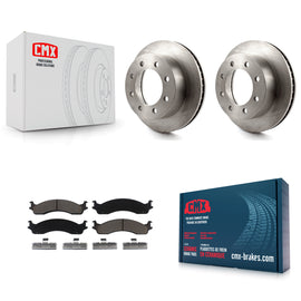 Front Disc Brake Rotors And Ceramic Pads Kit For Dodge Ram 2500 3500 Van