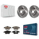 Front Brake Rotor Ceramic Pad Kit For Volvo S60 XC70 S80 Land Rover Range Evoque