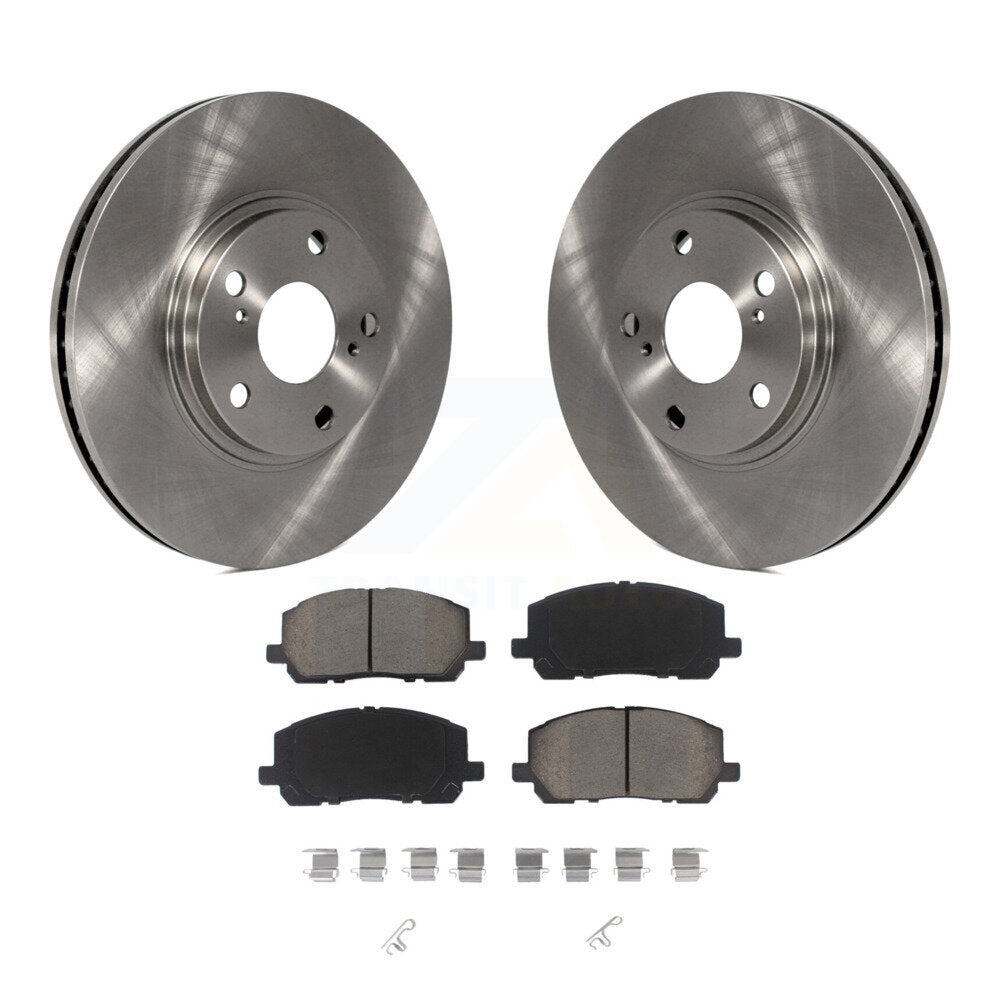 Front Disc Brake Rotors And Ceramic Pads Kit For Toyota Highlander