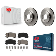 Charger l'image dans la galerie, Front Disc Brake Rotors And Ceramic Pads Kit For Mitsubishi Lancer