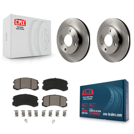 Front Disc Brake Rotors And Ceramic Pads Kit For Mitsubishi Lancer