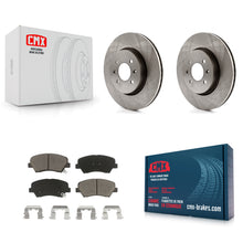 Charger l'image dans la galerie, Front Disc Brake Rotors And Ceramic Pads Kit For Kia Rio