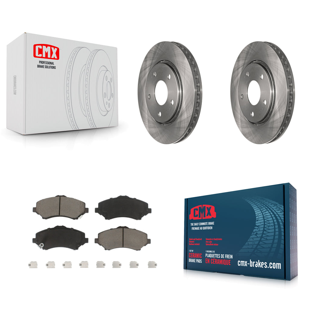 Front Brake Rotor Ceramic Pad Kit For Dodge Grand Caravan Chrysler Town & Routan