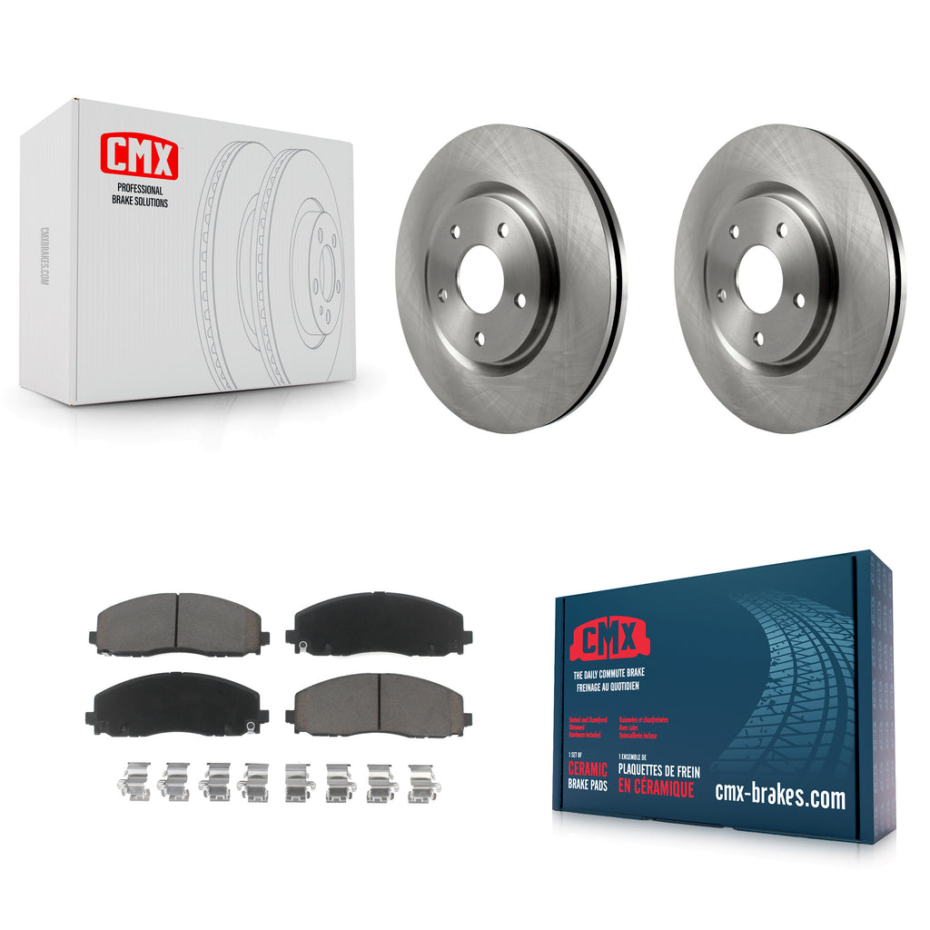 Front Brake Rotors Ceramic Pad Kit For Dodge Grand Caravan Chrysler Journey Town