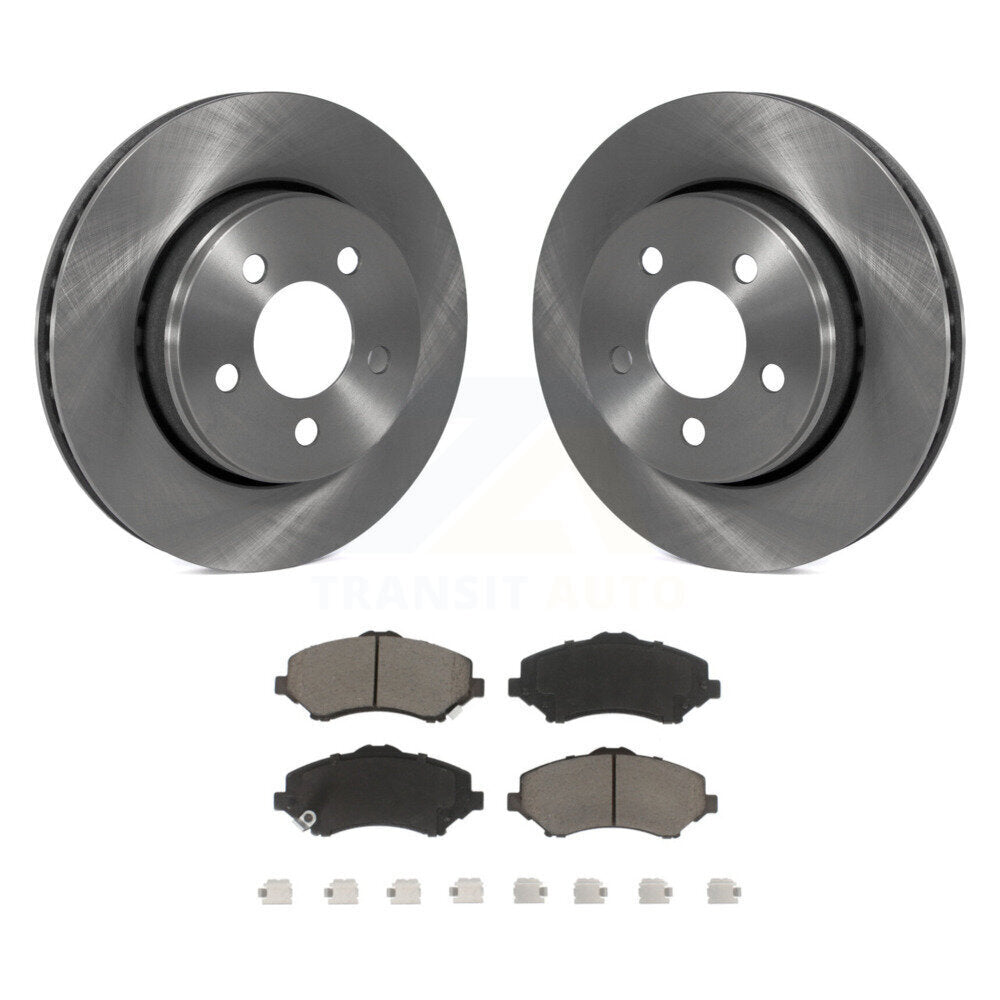 Front Disc Brake Rotors And Ceramic Pads Kit For Jeep Liberty Dodge Nitro