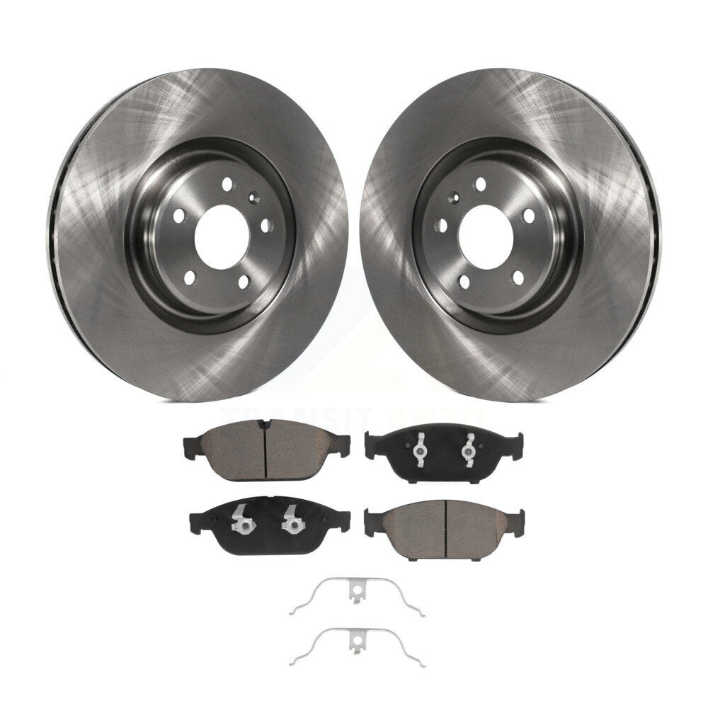 Front Disc Brake Rotors And Ceramic Pads Kit For Audi A6 Quattro A7