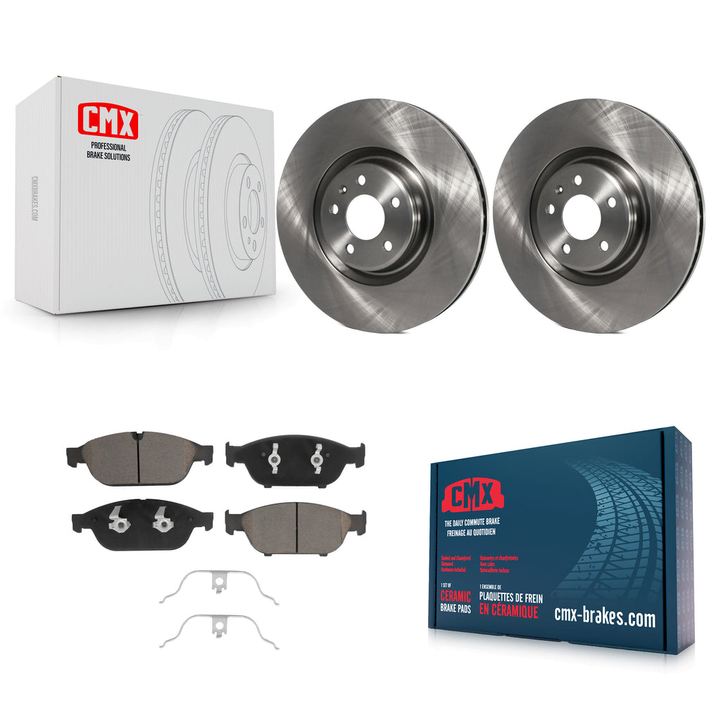 Front Disc Brake Rotors And Ceramic Pads Kit For Audi A6 Quattro A7