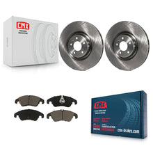 Load image into Gallery viewer, Front Disc Brake Rotors And Ceramic Pads Kit For Audi A6