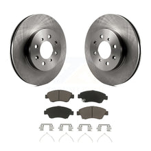 Load image into Gallery viewer, Front Disc Brake Rotors And Ceramic Pads Kit For Honda Civic Fit del Sol