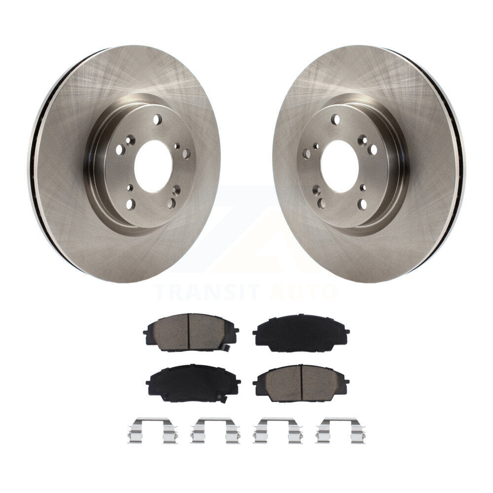 Front Disc Brake Rotors And Ceramic Pads Kit For Honda Civic Acura RSX CSX