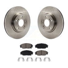 Charger l&#39;image dans la galerie, Front Disc Brake Rotors And Ceramic Pads Kit For Honda Civic Acura RSX CSX