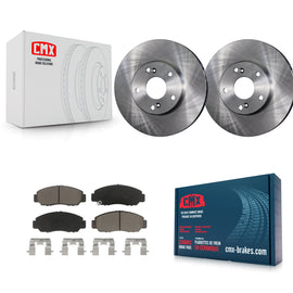 Front Disc Brake Rotors And Ceramic Pads Kit For Honda Accord Civic Acura CSX